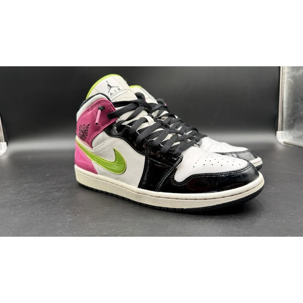 Air Jordan 1 Mid SE Edge Glow White Pink Green Blue CZ9834-100 Mens 11